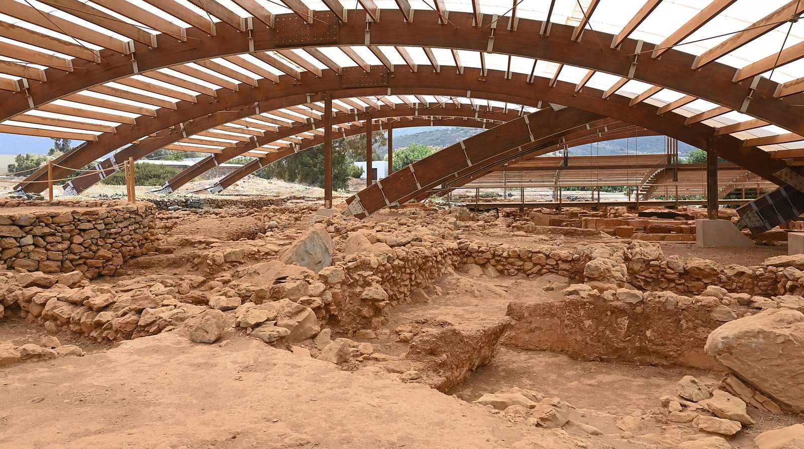 Ruinerna av det minoiska palatset i Malia